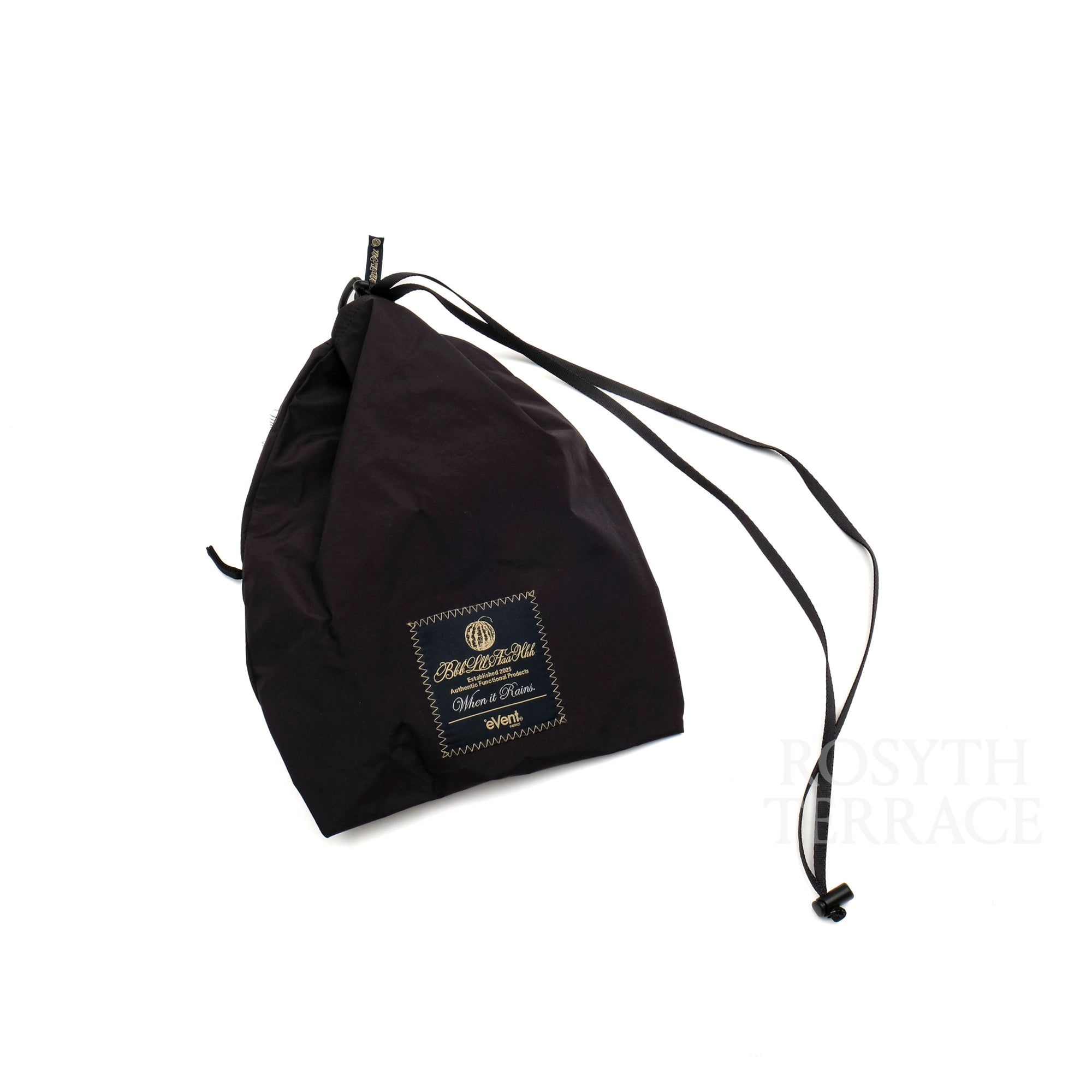 【bbblllaaahhh / DRAWSTRING POUCH (BLACK) / SIZE M】