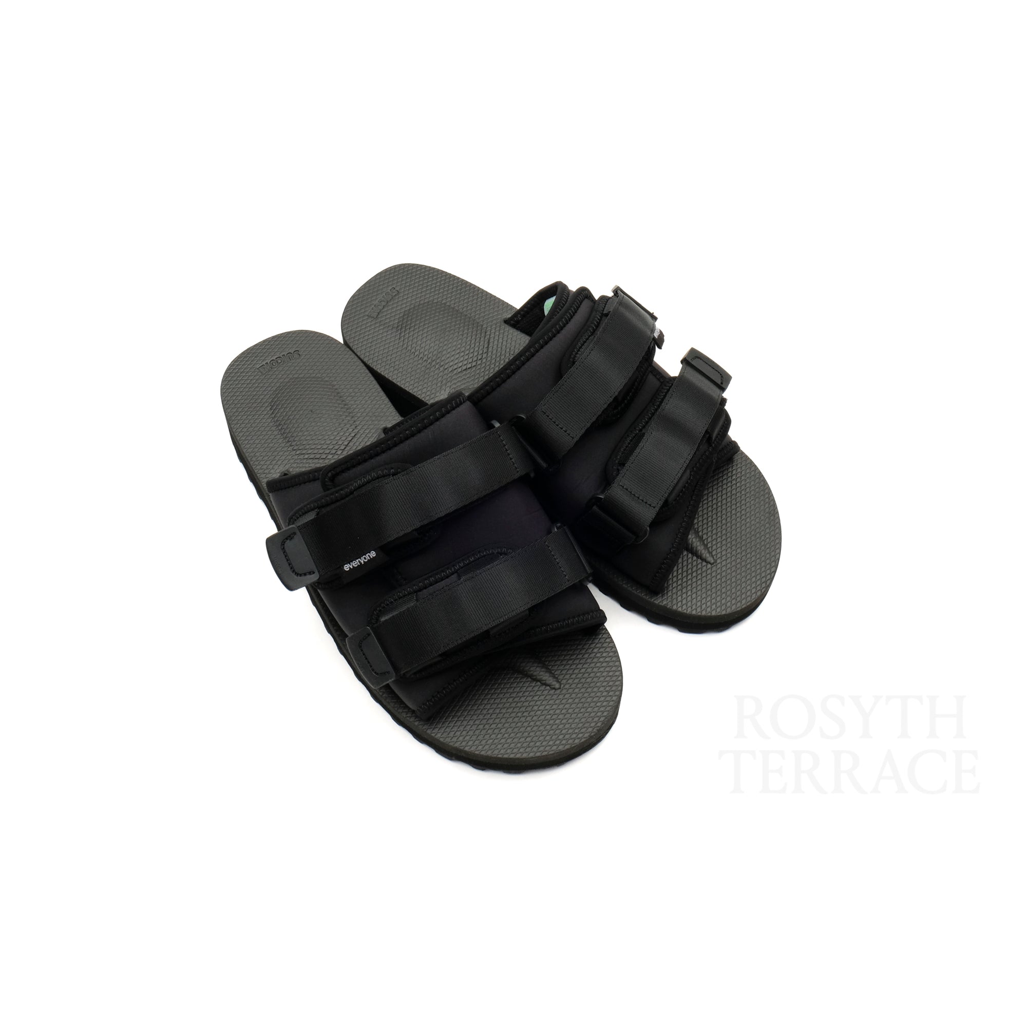 【everyone x SUICOKE / NYLON SILK "MOTO" SANDALS (BLACK) / US9】