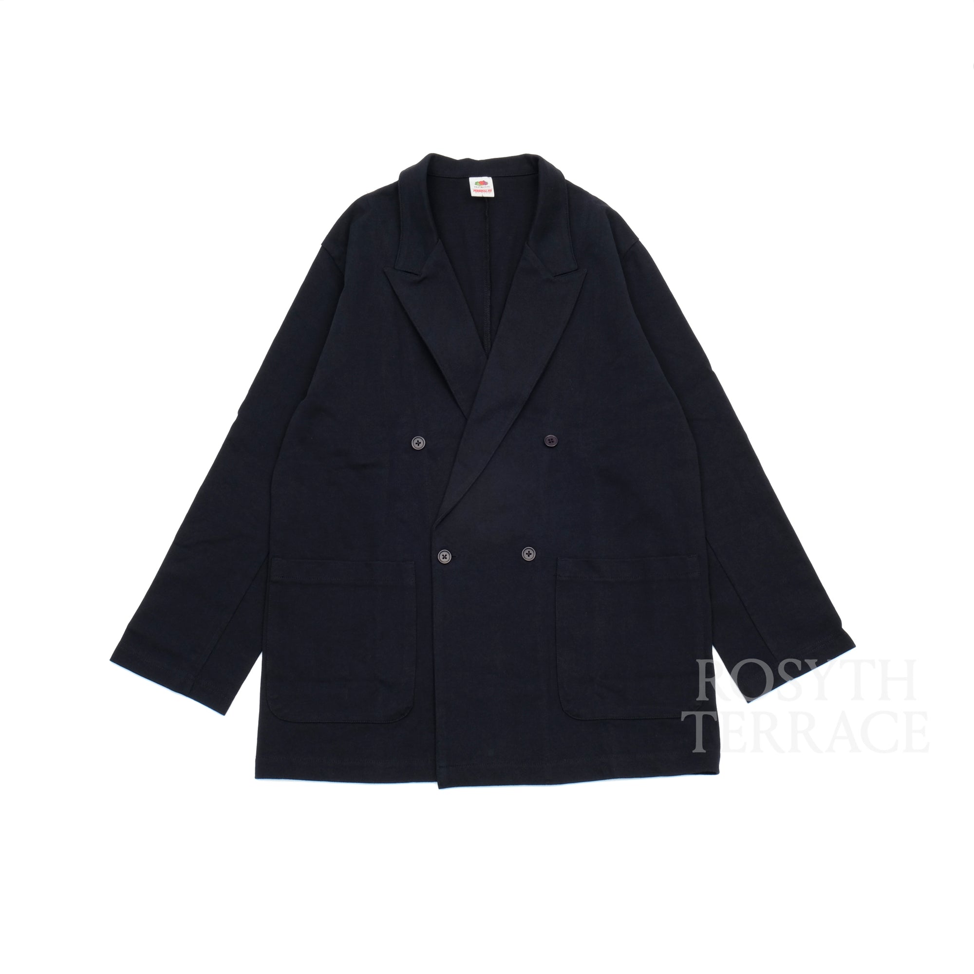【FRUIT OF THE LOOM x Keiji Kaneko / ATHLETIC FORMAL DOUBLE SUIT (NAVY) / SIZE L】