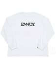 【ENNOY / SS21 ELECTRIC LOGO LS TEE (WHITE/BLACK) / SIZE XL】