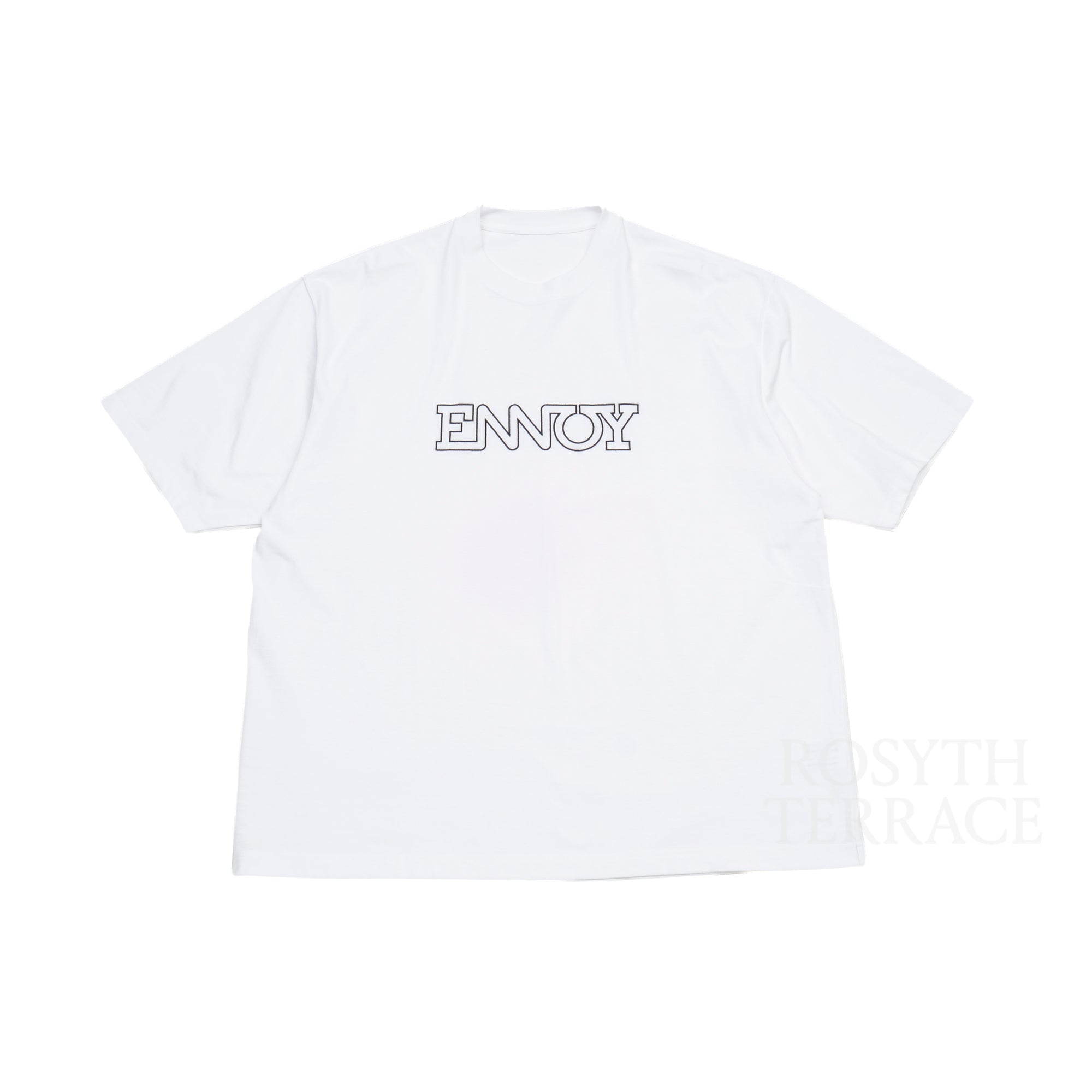 【ENNOY / SS24 ELECTRIC LOGO SS TEE (WHITE/BLACK) / SIZE L】