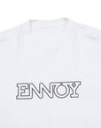 【ENNOY / SS24 ELECTRIC LOGO SS TEE (WHITE/BLACK) / SIZE L】