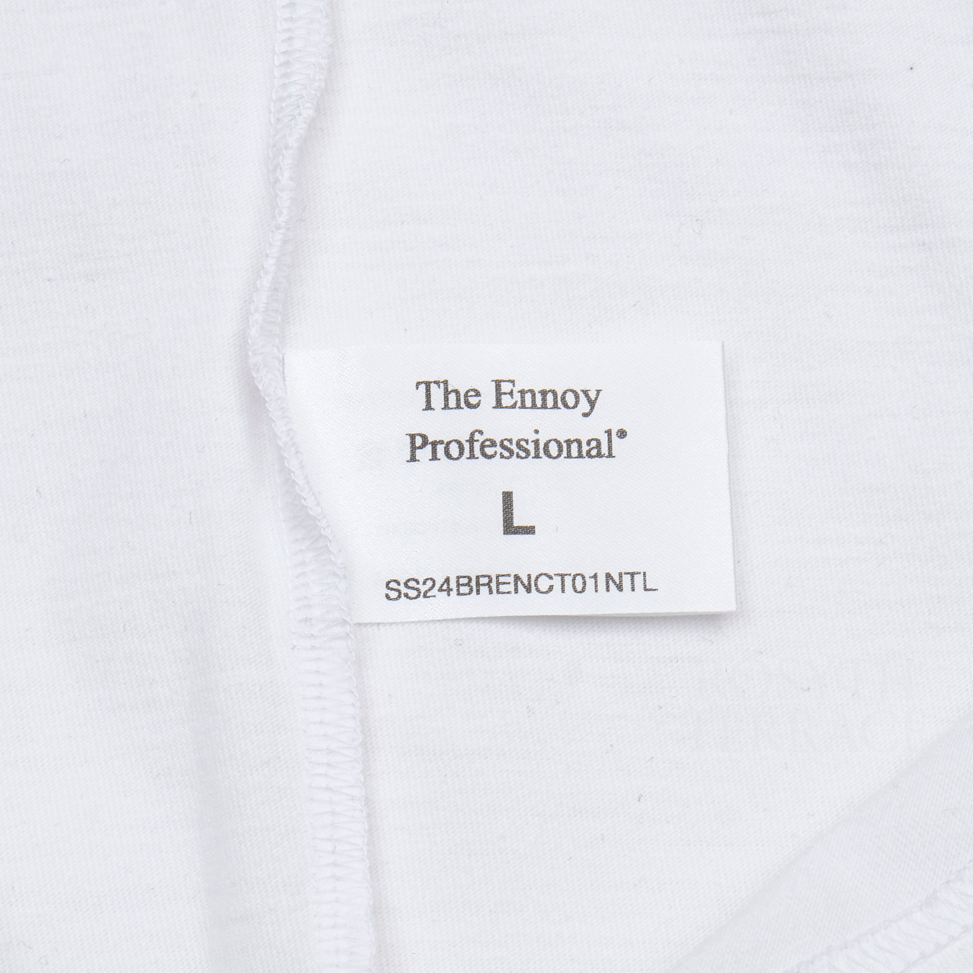 【ENNOY / SS24 ELECTRIC LOGO SS TEE (WHITE/BLACK) / SIZE L】
