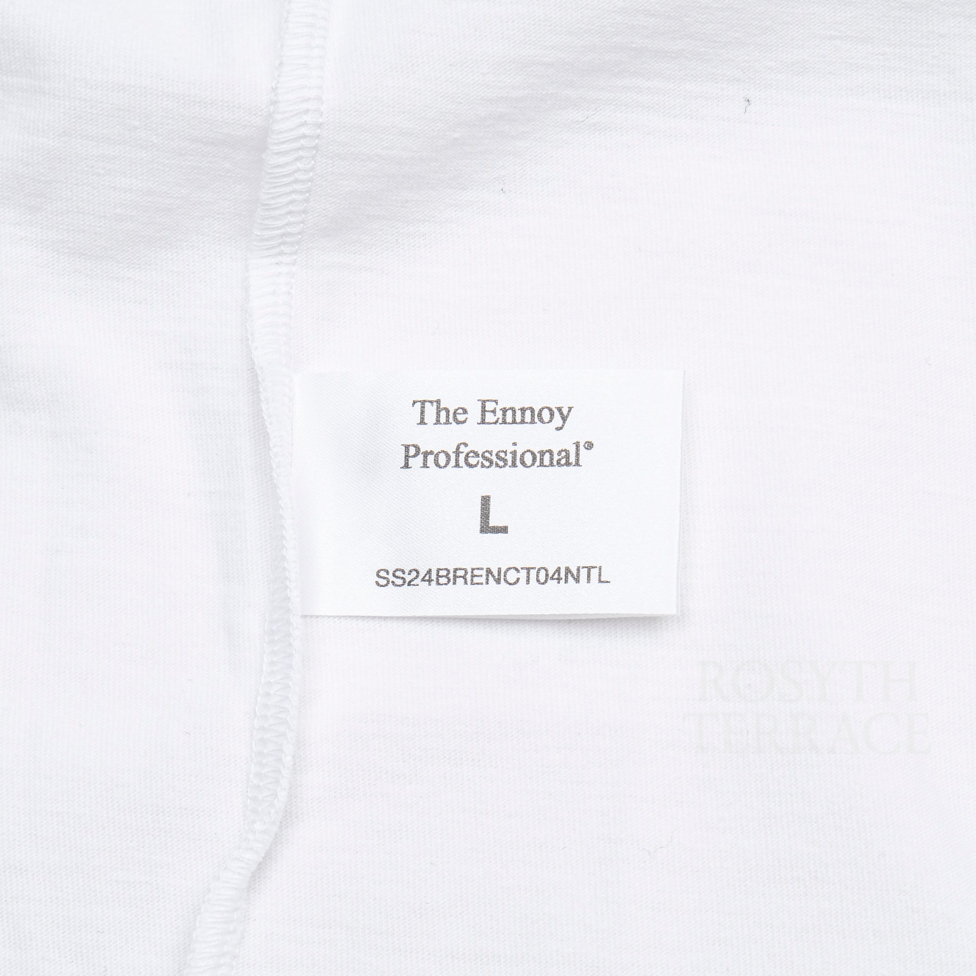 【ENNOY / SS24 PROFESSIONAL SS TEE (WHITE/RED) SIZE L】