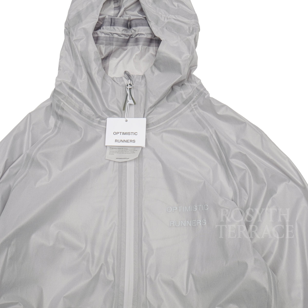 【OPTIMISTIC RUNNERS / PACKABLE MEMBRANE JACKET (COOL-GREY / SIZE L】
