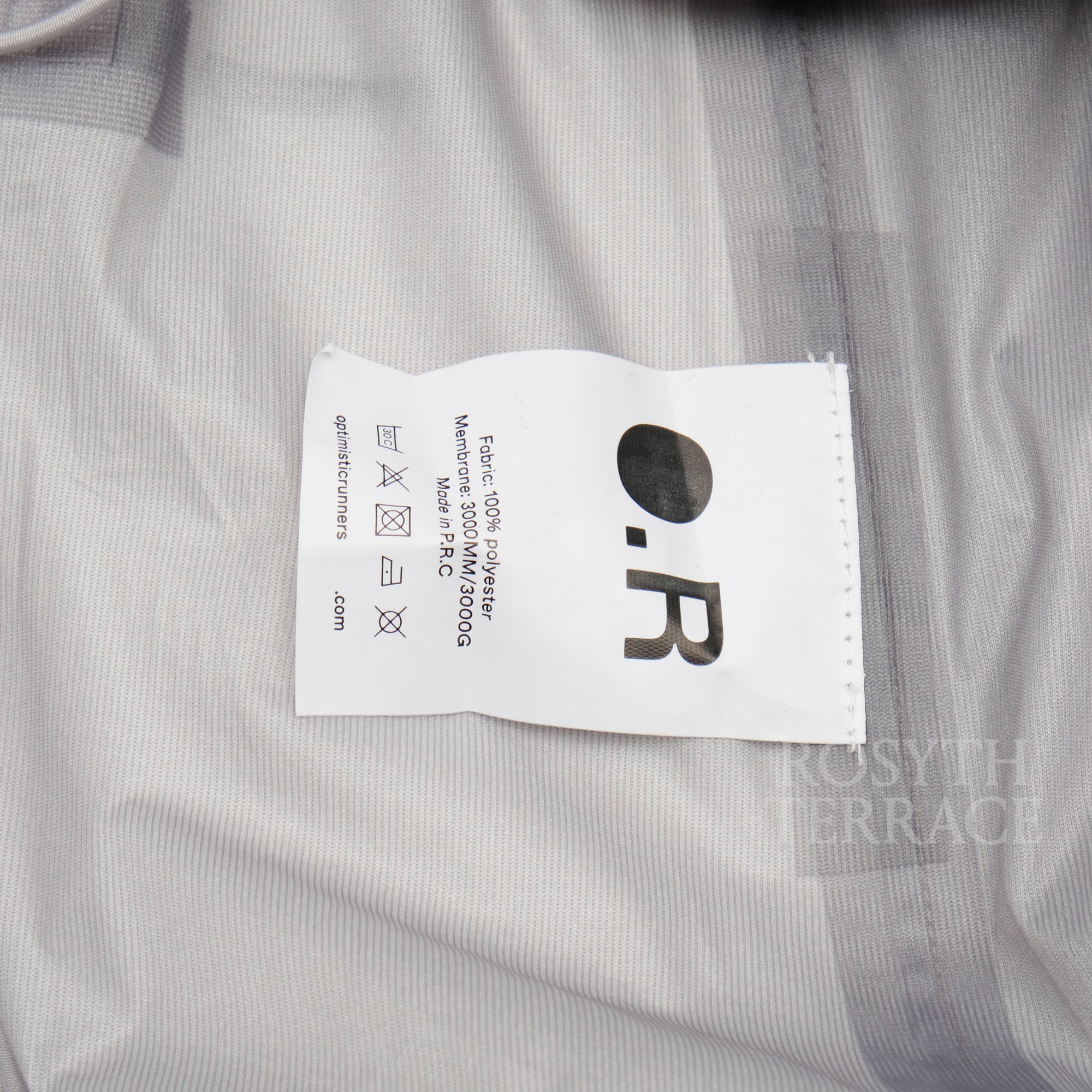 【OPTIMISTIC RUNNERS / PACKABLE MEMBRANE JACKET (COOL-GREY / SIZE L】