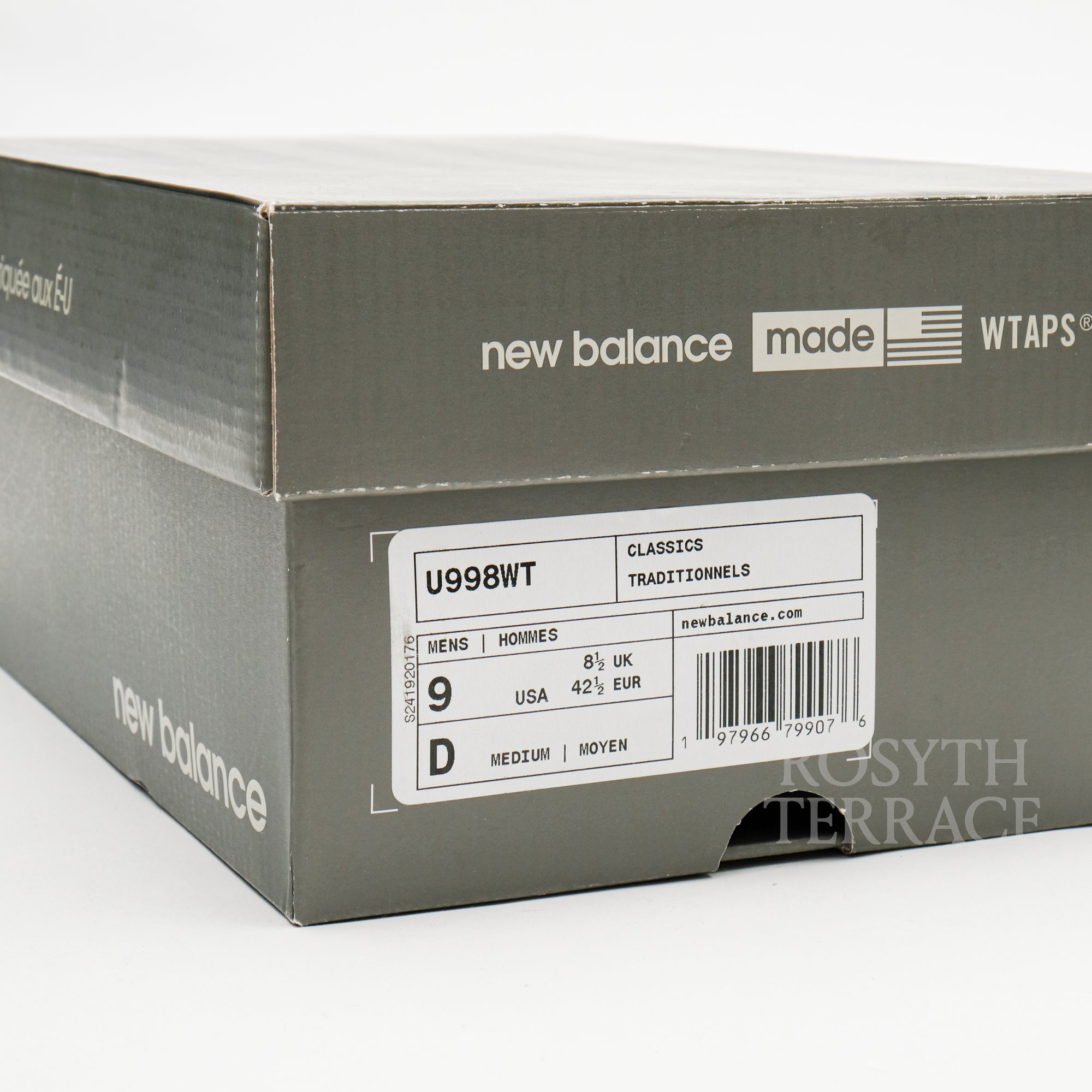 【WTAPS x NEW BALANCE / U998WT / US9】