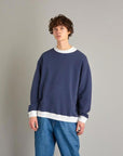 【steven alan / 2-TONE TUBE SWT CREW / SIZE M】