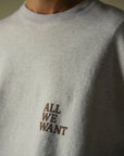 【ALL WE WANT MAGAZINE / AWW SWEATSHIRT / OS】