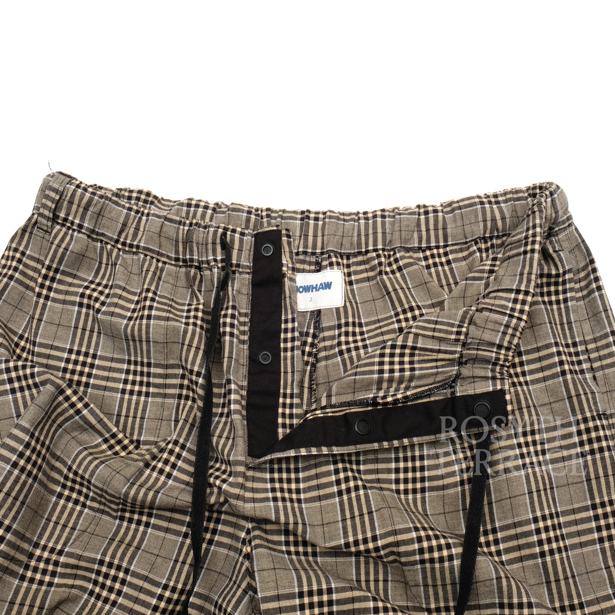 【NOWHAW x スタイリスト私物 / PAJAMA PANTS (BEIGE CHECK) / SIZE 2】