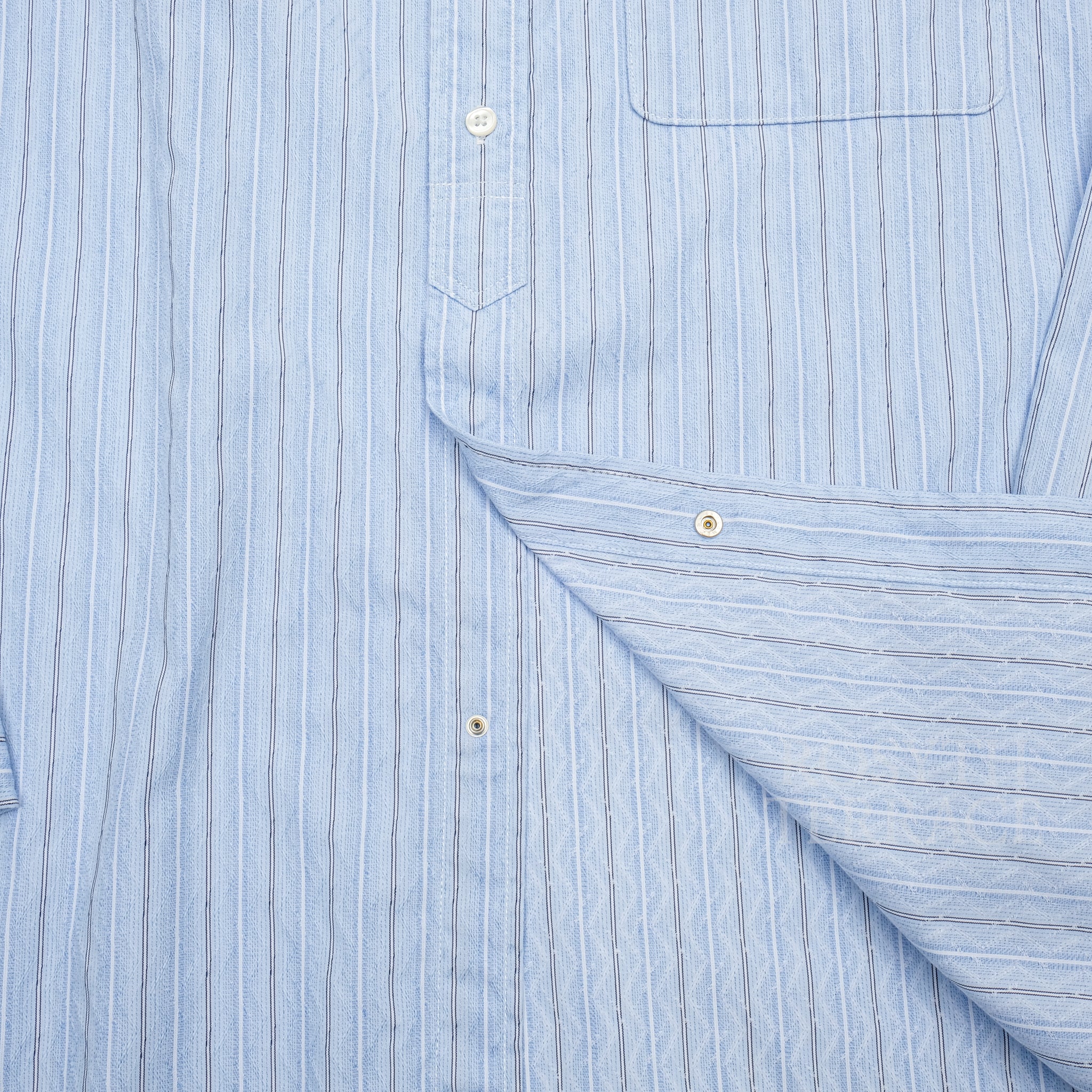 nanamica / BAND COLLAR DOBBY STRIPE SHIRT LS / SIZE L】 – ROSYTH