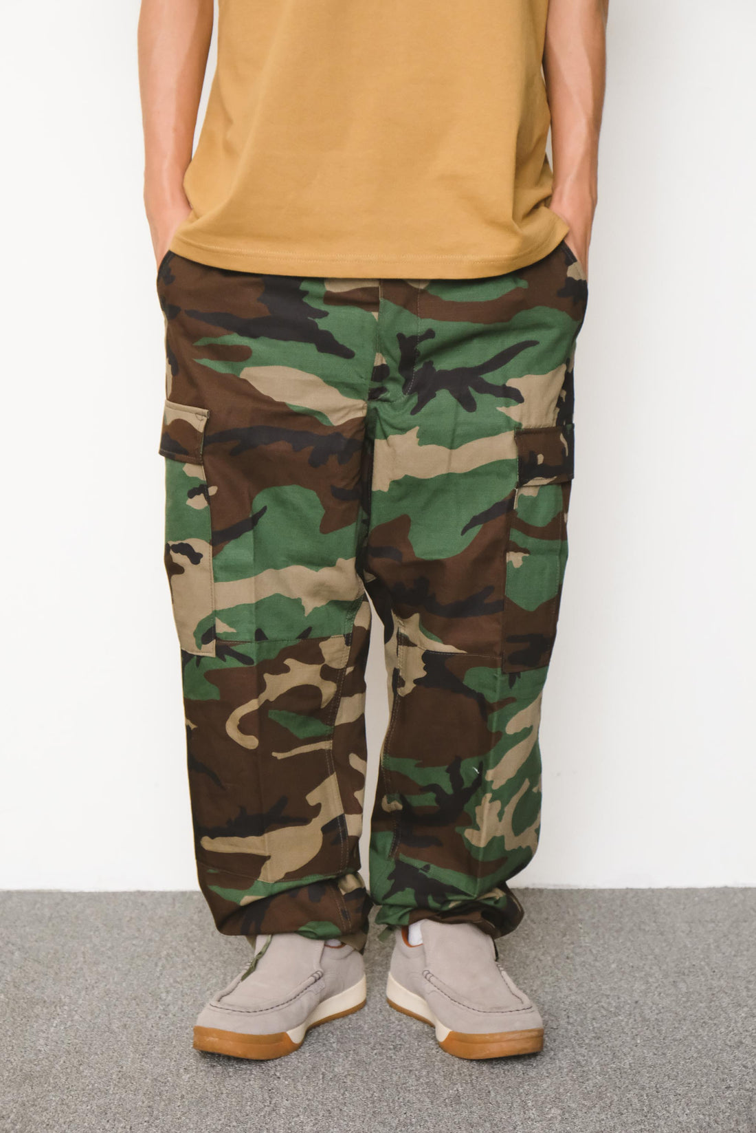 orSlow - Regular Fit Fatigue Pants - Woodland Camo – Withered Fig