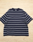 【1LDK EVCON / BORDER WIDE SS TEE (NAVY) / SIZE 2】