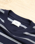 【1LDK EVCON / BORDER WIDE SS TEE (NAVY) / SIZE 2】