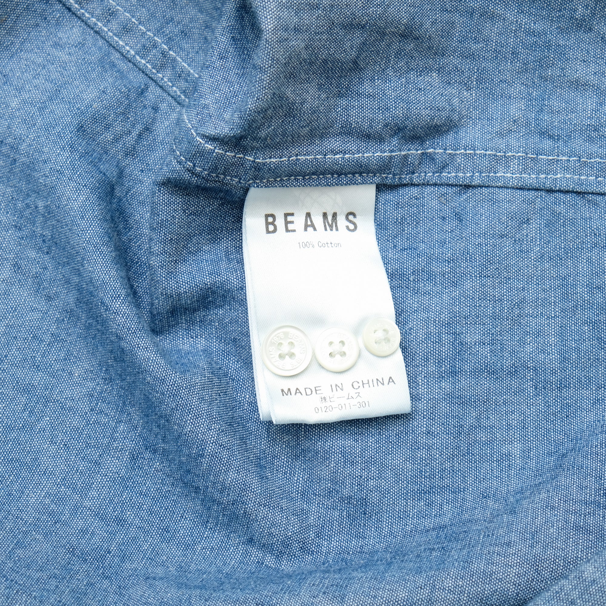 【BEAMS / BD SHIRT LS CHAMBRAY / SIZE L】