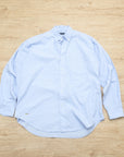 【NAUTICA JAPAN / REGULAR B.D. SHIRT (BLUE STRIPE) / SIZE M】