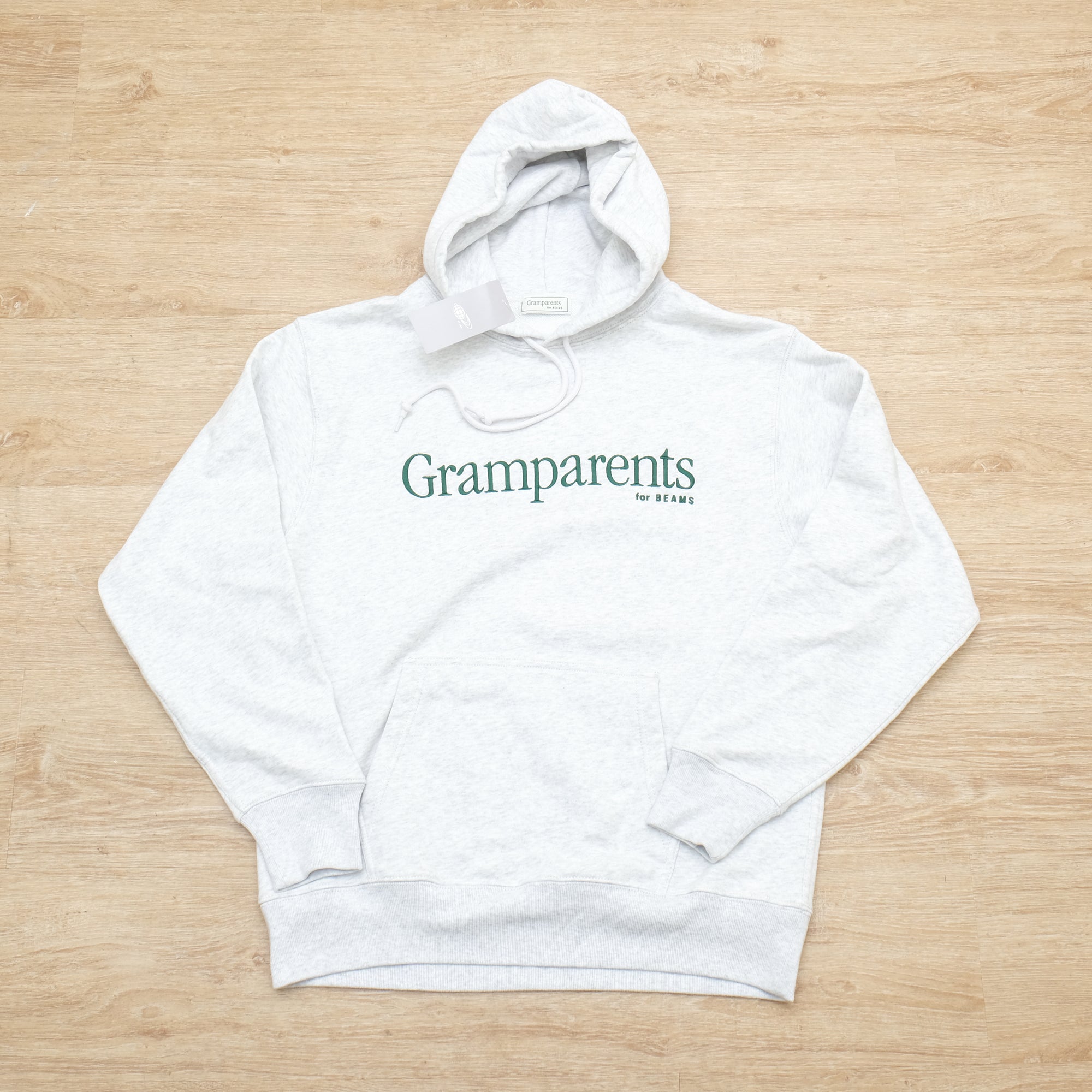 【Gramparents for BEAMS / LOGO LS HOODIE / SIZE L】