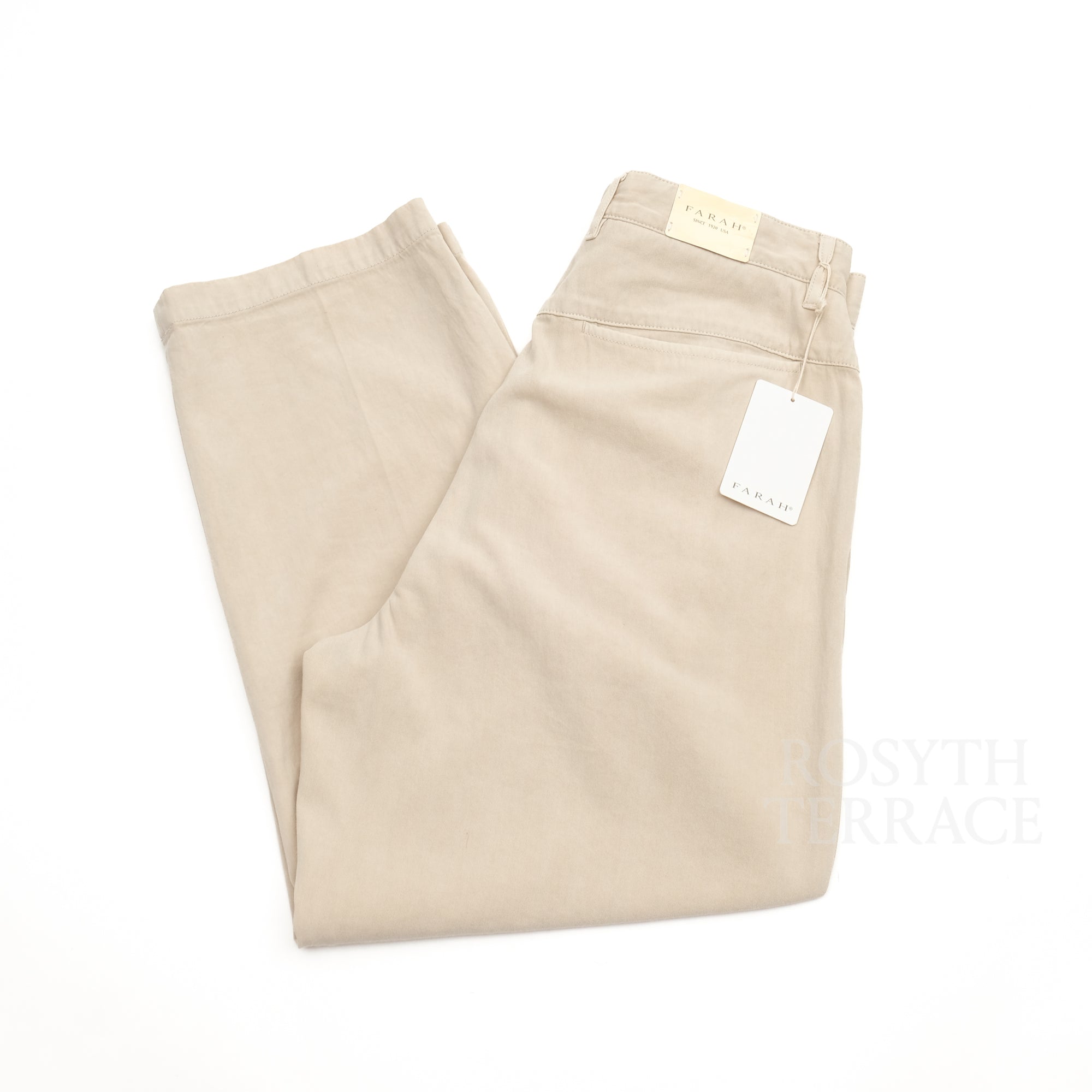 【FARAH JAPAN / TWO-TUCK WIDE TAPERED PANTS (SAND-BIEGE) / SIZE 32】