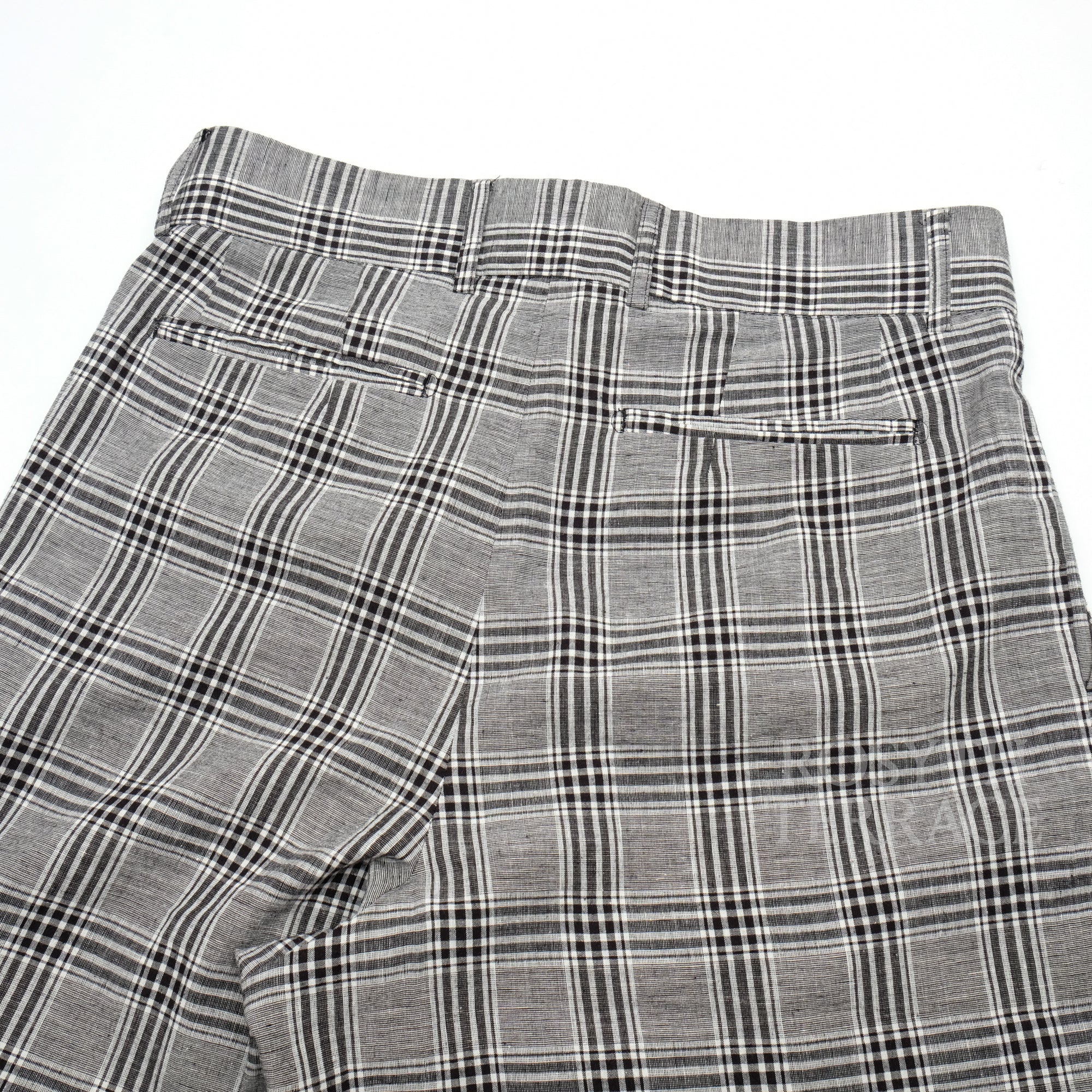 【ADULT ORIENTAL ROBES / SILHOUETTE TARTANS LINEN CHECK PANTS / SIZE 4】