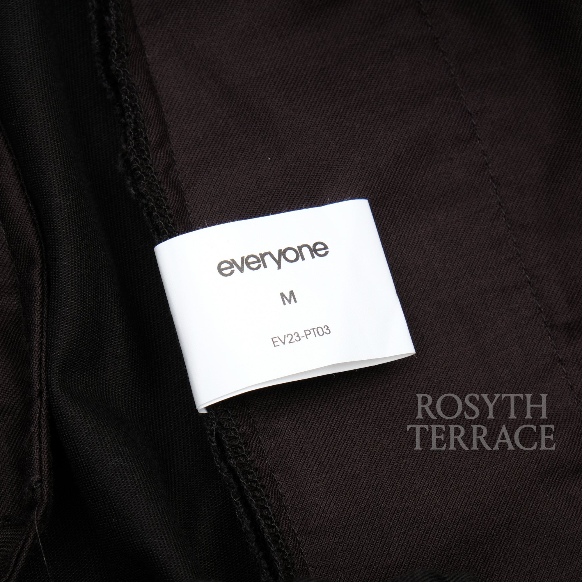 【everyone / BELTED EASY PANTS (BLACK) / SIZE M】