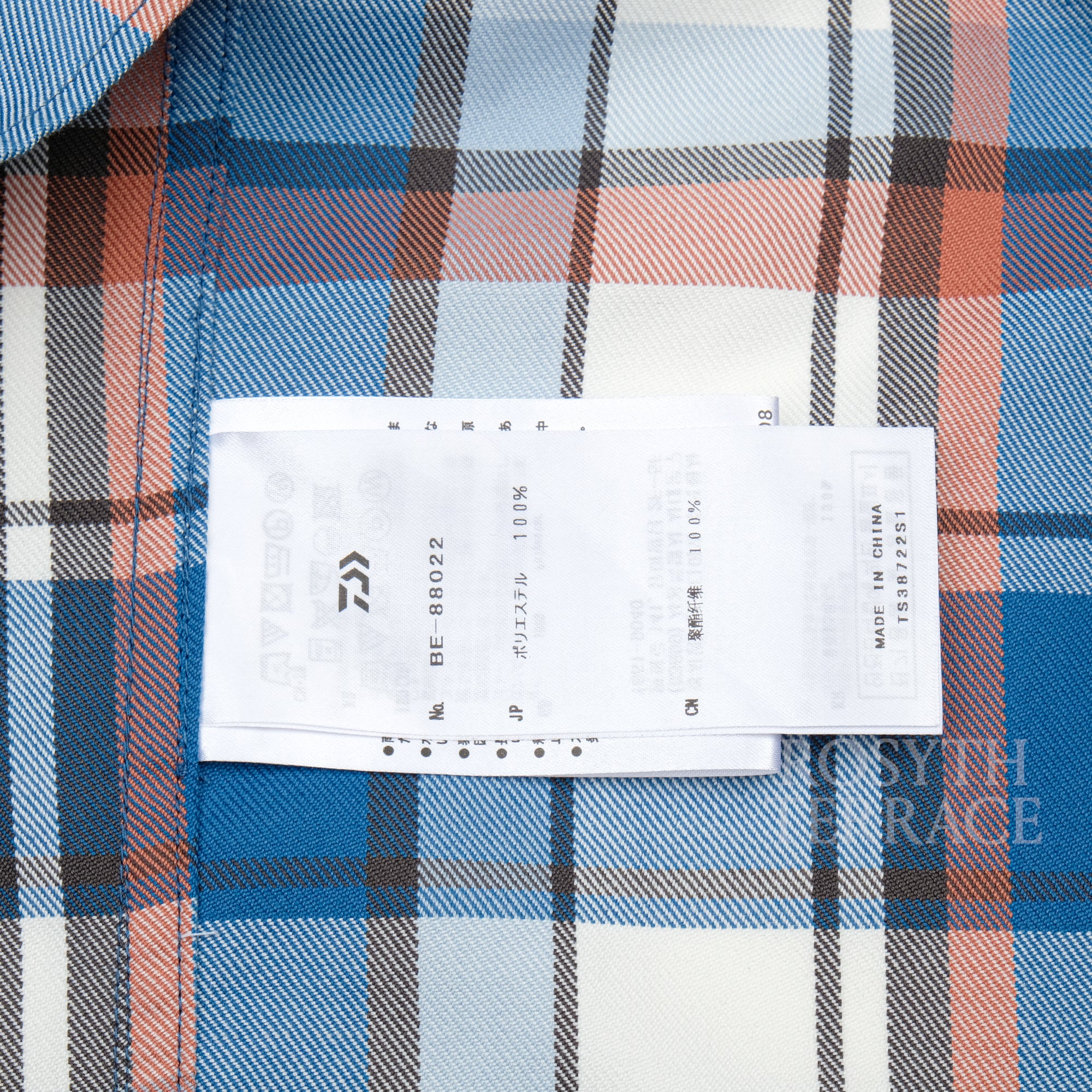 【DAIWA PIER39 / TECH WORK SHIRT FLANNEL (BLUE PLAID) / SIZE M】