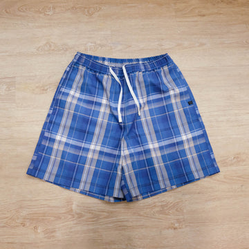 NCL Pajama Shorts - Navy & Pink Plaid - Stanford Hills – Cotton