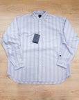 【DAIWA PIER39 / TECH WORK SHIRT (BLUE STRIPE) / SIZE M】