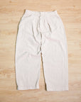 【FARAH JAPAN / TWO-TUCK WIDE TAPERED PANTS (SAND-BIEGE) / SIZE 32】