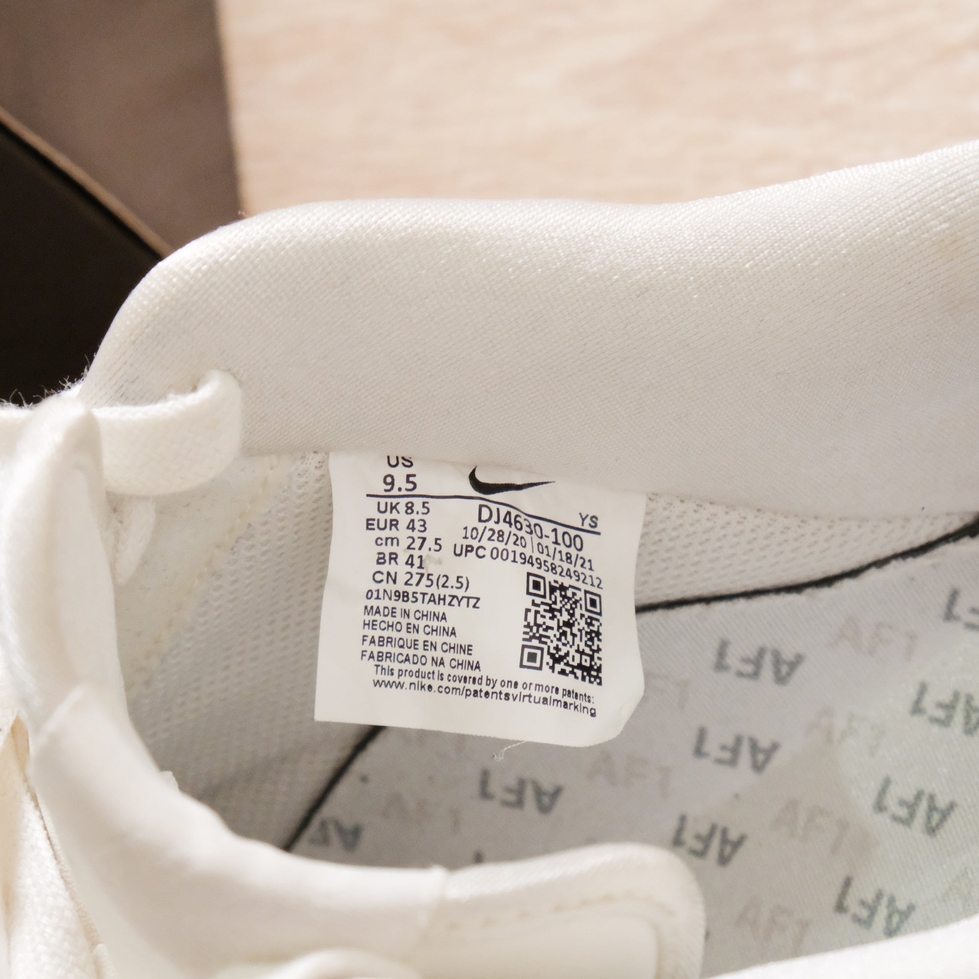 【NIKE / AIR FORCE 1 &#39;07 LV 8 &#39;KEEP EM&#39; FRESH / US 9.5】