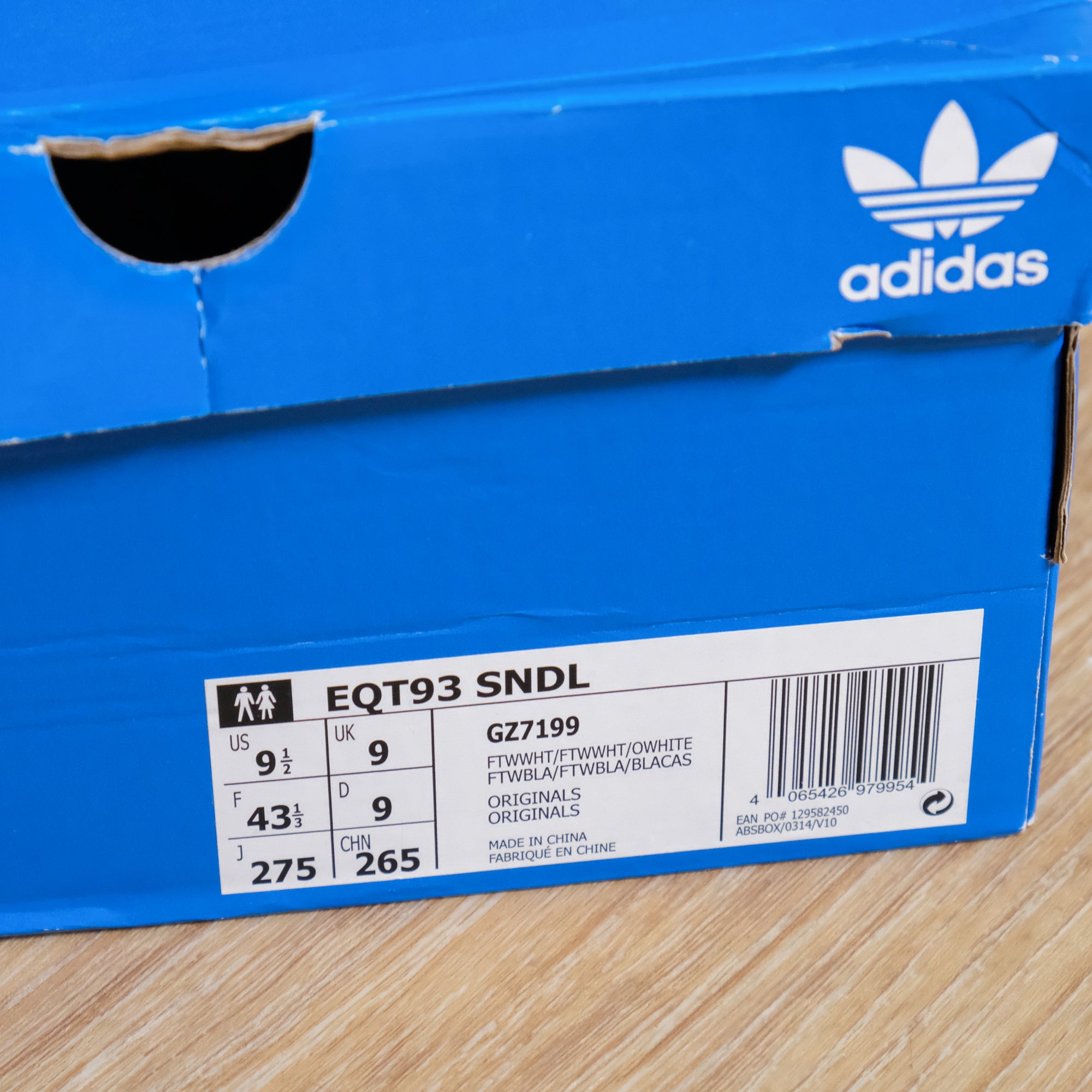 【ADIDAS / EQT93 SNDL / SIZE 9】