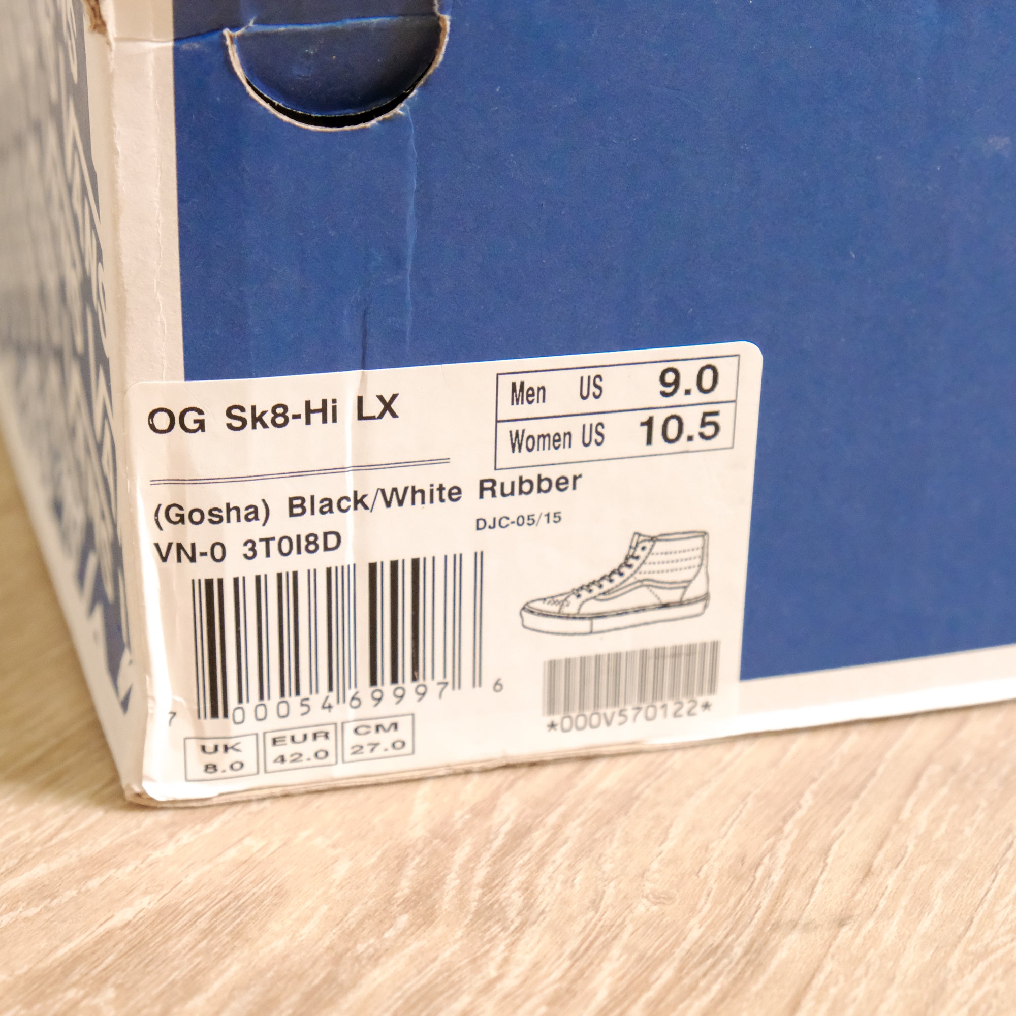 【GOSHA RUBCHINSKIY VANS / OG SK8-HI LX / US 9】