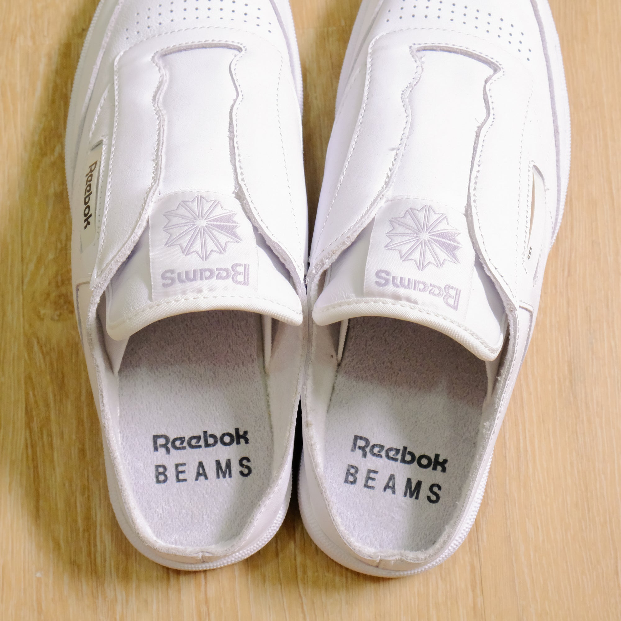 【BEAMS REEBOK / CLUB C LACELESS MULE / US 9.5】