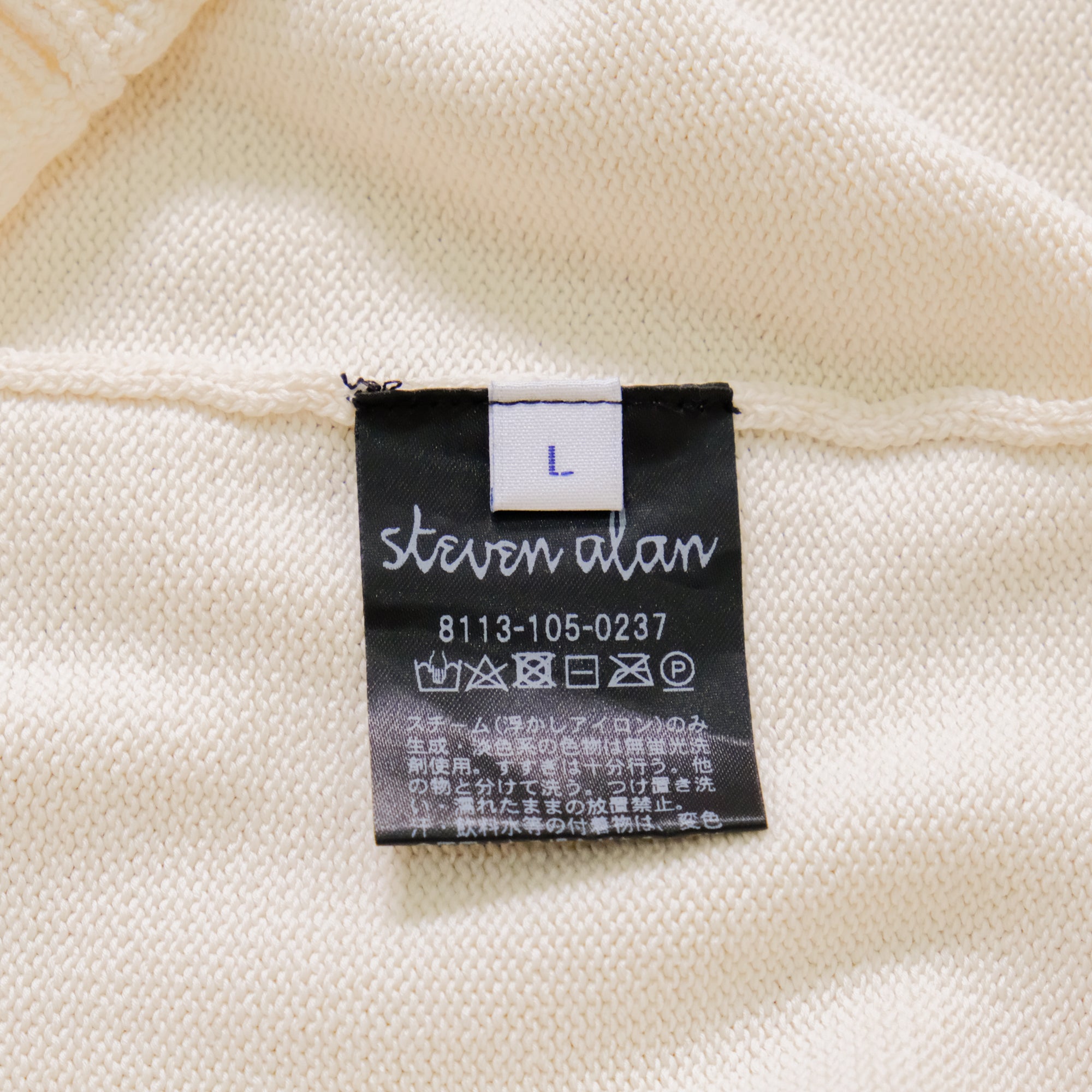 【steven alan / POLO SHIRT LIGHT GASS COTTON LS / SIZE L】