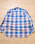 【DAIWA PIER39 / TECH WORK SHIRT FLANNEL (BLUE PLAID) / SIZE M】