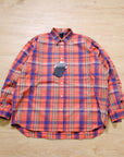 【DAIWA PIER39 / TECH WORK SHIRT FLANNEL (RED PLAID) / SIZE M】