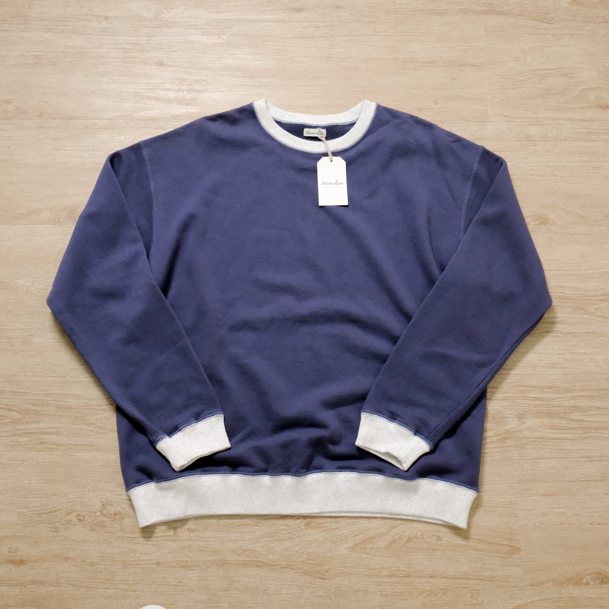 【steven alan / 2-TONE TUBE SWT CREW / SIZE M】