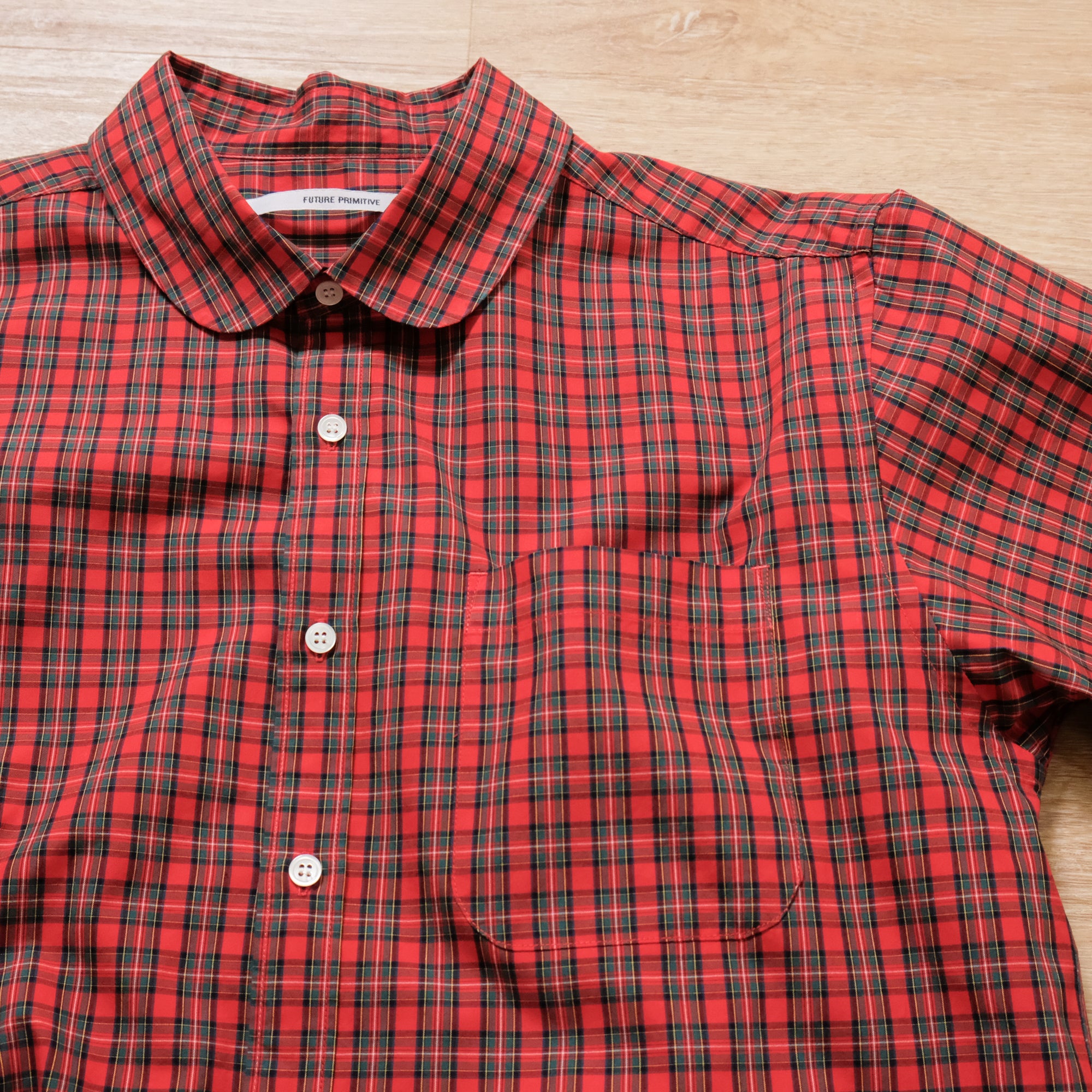 【FUTURE PRIMITIVE / FP SUPPLE SHIRT (RED CHECK) / SIZE L】