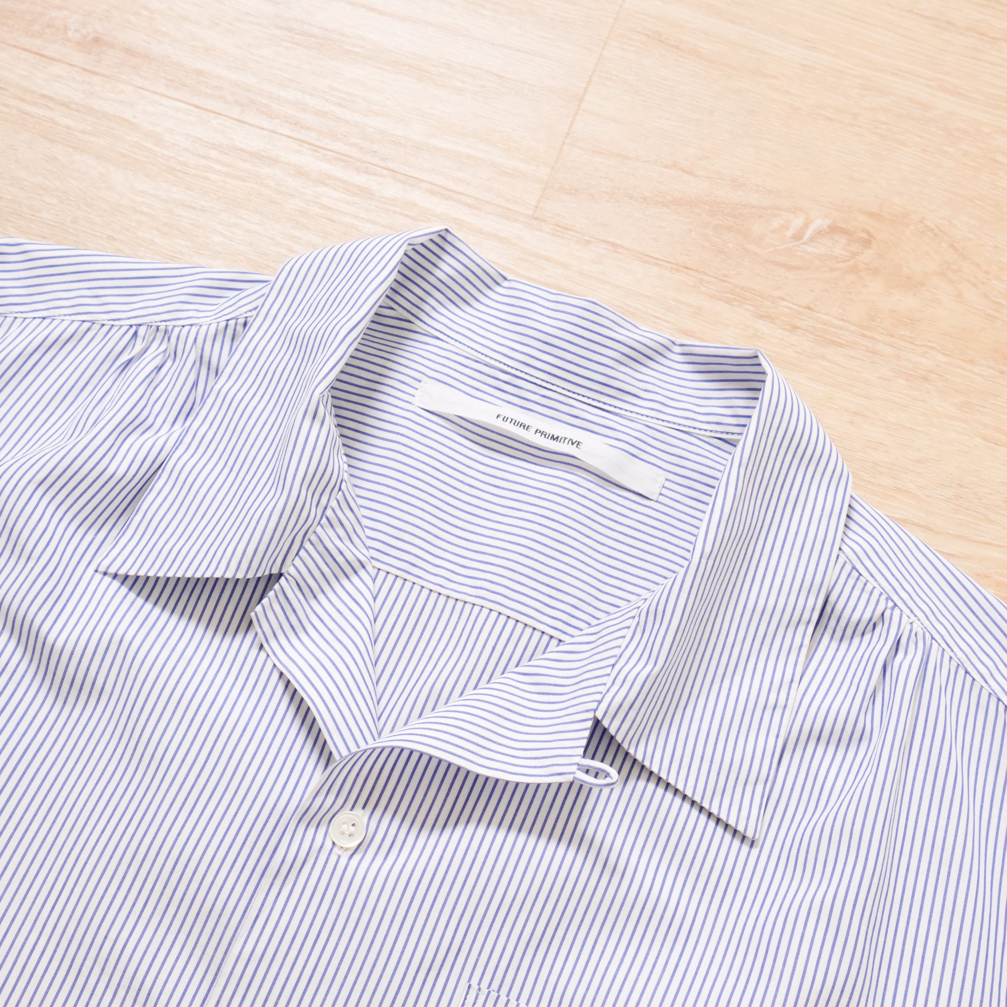 【FUTURE PRIMITIVE / FP REVERE COLLAR SHIRT (STRIPE) / SIZE M】