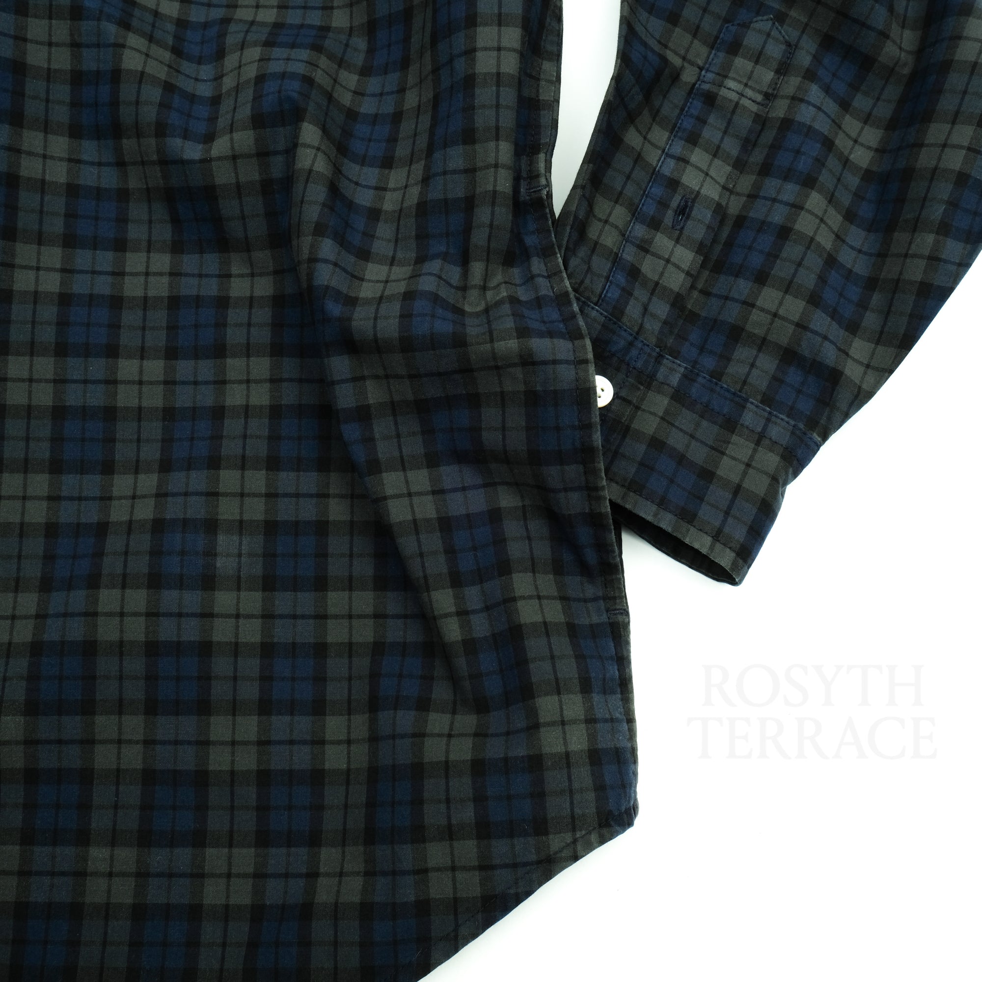 【MIN-NANO x BEAMS SSZ / SHIRT LS (BLACKWATCH) / SIZE S】