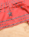 【GIVENCHY / RED STAR PRINT SQUARE SCARF / OS】