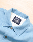 【NATURAL HIKING CLUB / NHC INDIGO LINEN COACH JKT (LIGHT) / SIZE S】