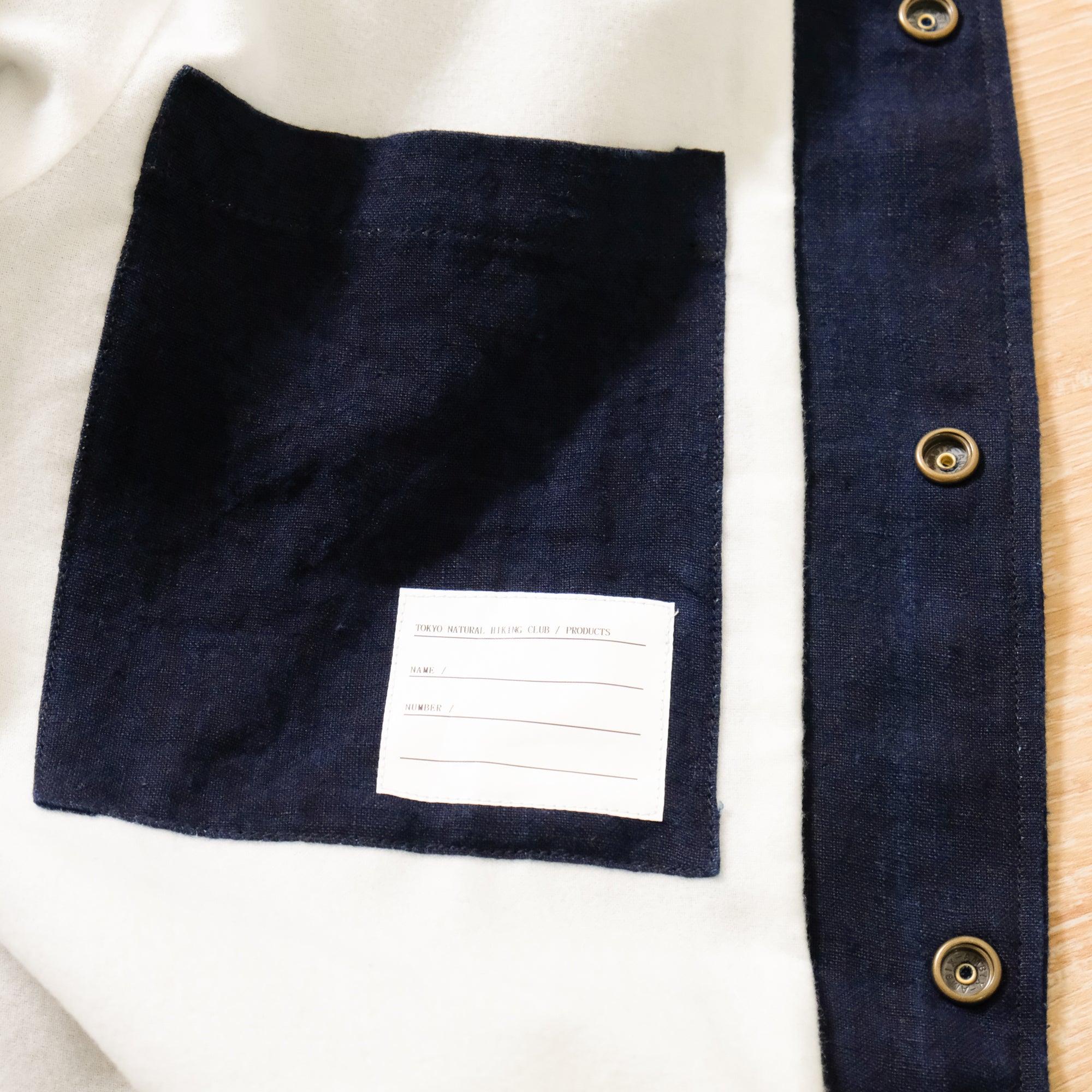 【NATURAL HIKING CLUB / NHC INDIGO LINEN COACH JKT (DARK) / SIZE S】