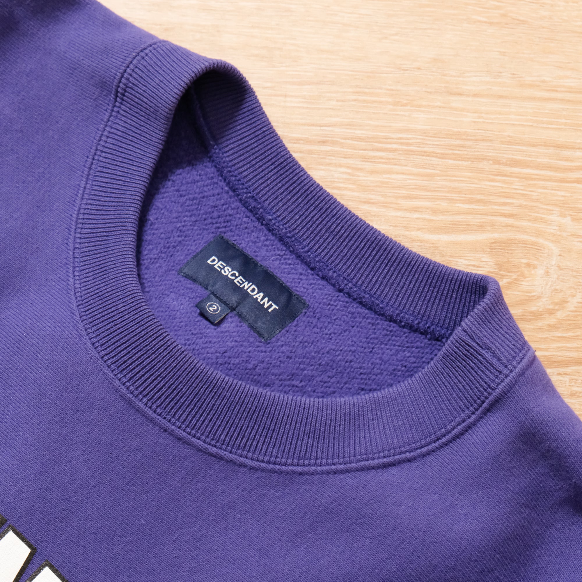 【DESCENDANT SLATERS / CREW NECK SWEATSHIRT / SIZE 2】