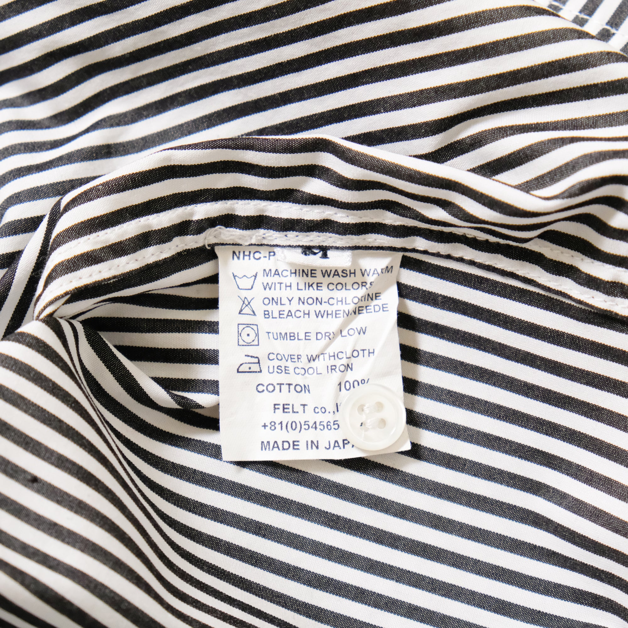 【NATURAL HIKING CLUB / NHC SURVEY SHIRT IV (STRIPE) / SIZE M】