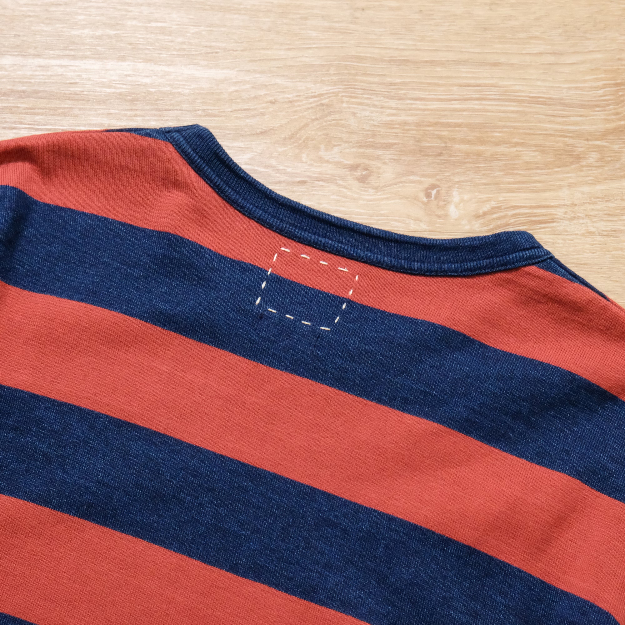 【visvim / BIG BORDER TEE LS RED / SIZE 2】