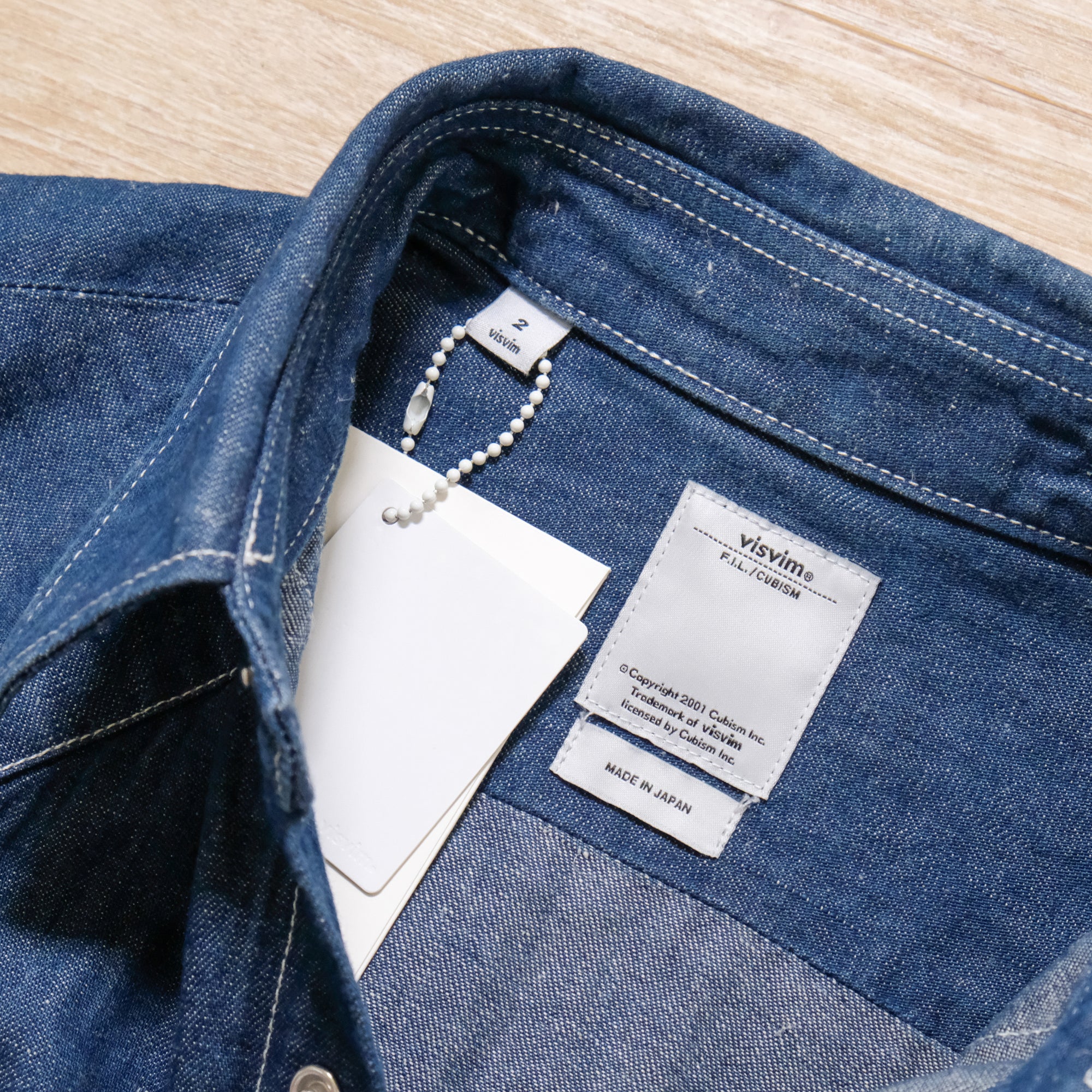 【visvim / SS SHIRT ONE WASH / SIZE 2】