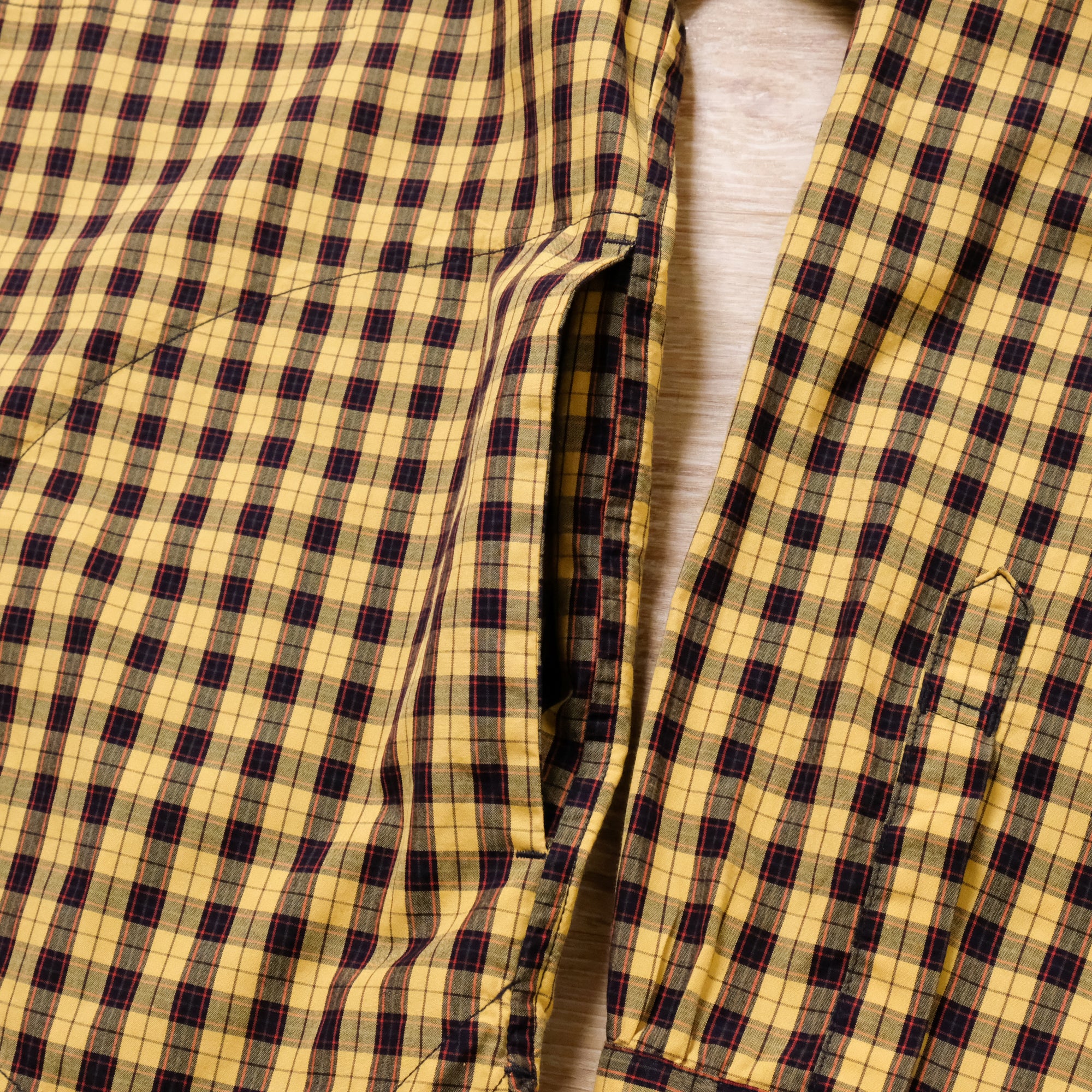 【NATURAL HIKING CLUB / NHC SURVEY SHIRT III (YELLOW CHECK) / SIZE M】