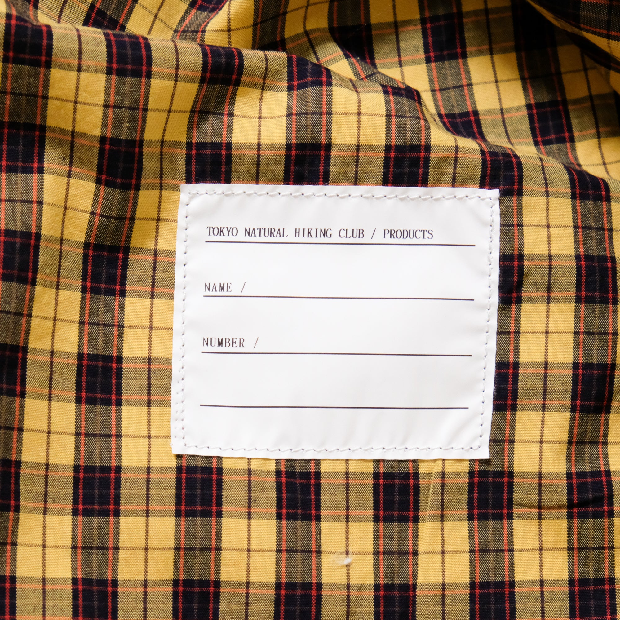 【NATURAL HIKING CLUB / NHC SURVEY SHIRT III (YELLOW CHECK) / SIZE M】