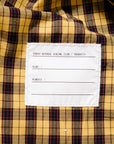 【NATURAL HIKING CLUB / NHC SURVEY SHIRT III (YELLOW CHECK) / SIZE M】