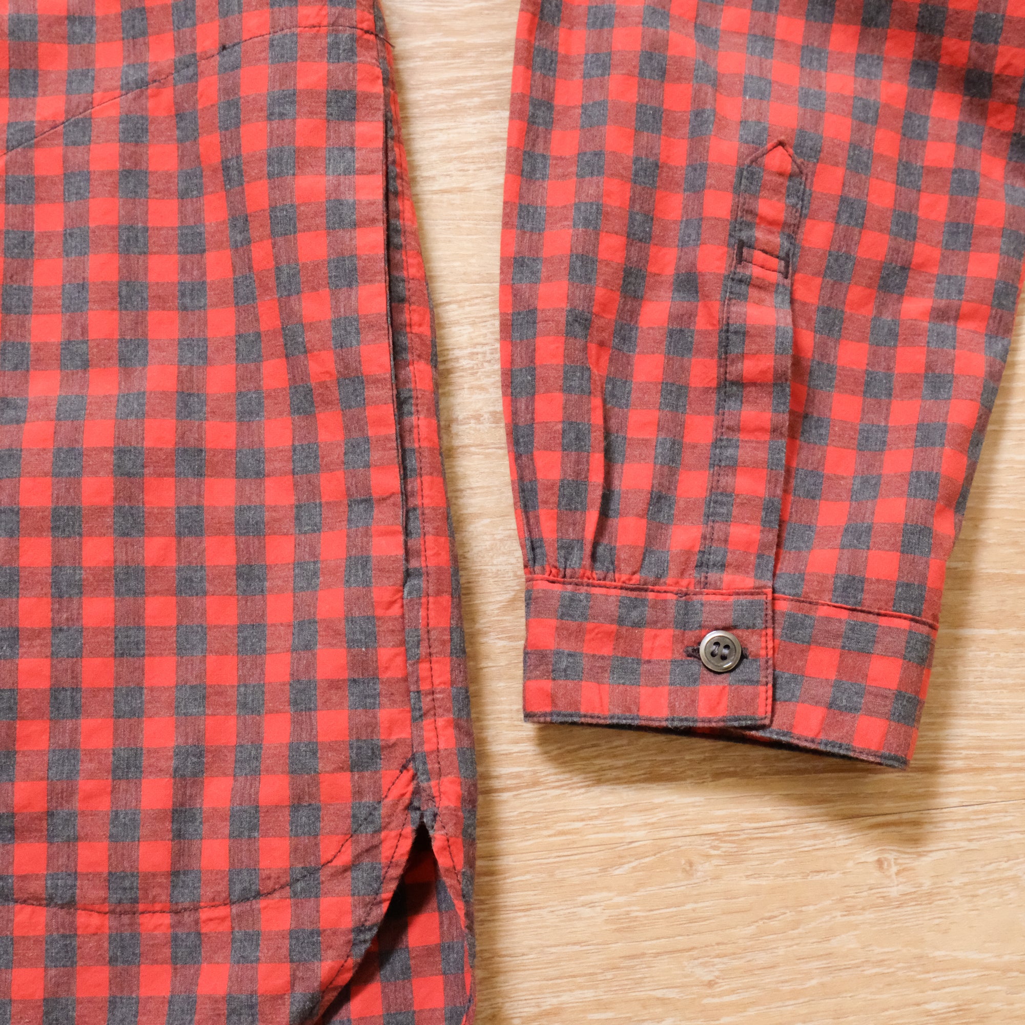 【NATURAL HIKING CLUB / NHC SURVEY SHIRT III (RED CHECK) / SIZE M】